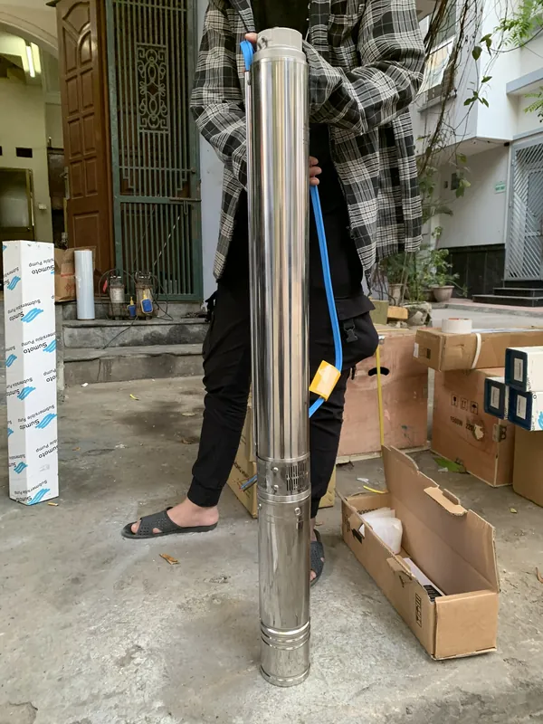 Bơm chìm giếng khoan Velora cấp nước khu dân cư, nhà máy nhỏ